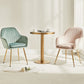 Scandinavian Style Dining Chair Metal Home Cushioned Solid Back Chair with Arm Clearhalo ' kitchen&dining_furn' 'Dining Chairs' 'Dining Tables & Seating' 'dining_chair' 'furn' 'furn_dining_chair' 'Furniture' 'furniture_dining_chair' 'Kitchen & Dining Furniture' 'kitchen' 1200x1200_0f063ddb-1860-49e6-a47a-9fe555cbe682