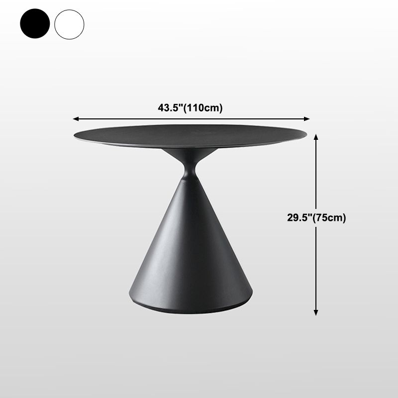 Metal Modern Round Dining Table Sintered Stone Table for Dining Room Clearhalo 'Dining Tables & Seating' 'Dining Tables' 'dining_table' 'furn' 'furn_dining_table' 'Furniture' 'furniture_dining_table' 'Kitchen & Dining Furniture' 'kitchen' 'kitchen_dining_table' 1200x1200_0f077524-c79d-4868-82ba-01d350220612