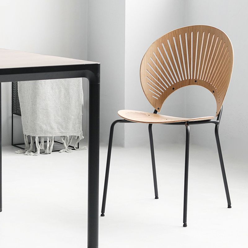 Industrial Style Metal Chair Dining Armless Open Back Chairs for Kitchen Clearhalo 'Dining Chairs' 'Dining Tables & Seating' 'dining_chair' 'furn' 'furn_dining_chair' 'Furniture' 'furniture_dining_chair' 'Kitchen & Dining Furniture' 1200x1200_0f079021-5336-4f07-8017-89940b1e6663