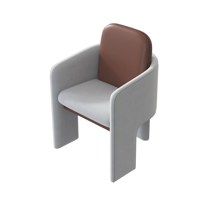 Moderne stijl armstoel faux lederen Parsons stoelen voor eetkamer