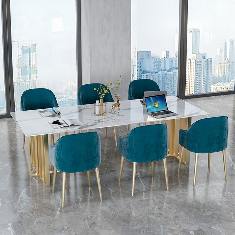 Rectangle Luxury Dining Table White Tone Fixed Table with Sintered Stone Clearhalo ' dining_table' 'Dining Tables & Seating' 'Dining Tables' 'furn' 'furn_dining_table' 'Furniture' 'furniture_dining_table' 'Kitchen & Dining Furniture' 'kitchen&dining_furn' 'kitchen' 'kitchen_dining_table' 1200x1200_0f0aa4a3-a347-47f8-9c17-dc773691bf4a