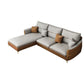 37.4 "H Faux Leather Flar La Vared Arm Sofa & Chaise for Living Room