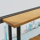 Kitchen Natural Finish Solid Wood Pub Table with Black Metal Frame Clearhalo 'Bar Furniture' 'Bar Tables' 'bar_tables' 'furn' 'furn_bar_tables' 'Furniture' 'Kitchen & Dining Furniture' 1200x1200_0f0bb89f-d579-42b2-9e63-aa2c2e49cba6