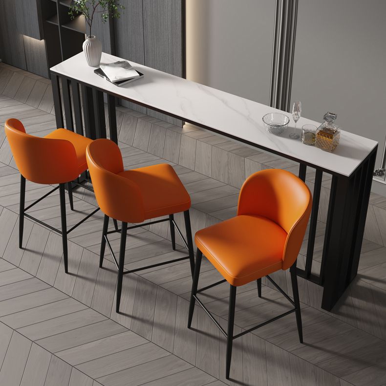 Double Pedestal Rectangle Hall/Pub Table Stone Modern Counter Height Table Clearhalo 'Bar Furniture' 'Bar Tables' 'bar_tables' 'furn' 'furn_bar_tables' 'Furniture' 'furniture_bar_tables' 'Kitchen & Dining Furniture' 'kitchen&dining_furn' 'kitchen' 1200x1200_0f0d63c2-8990-406d-97a8-c5a9df51d97e