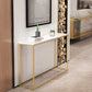 Tabella della console superiore in marmo per accento console Hall 29.53 "