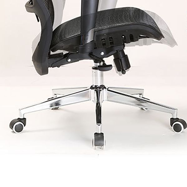 Modern Desk Chair Mesh Computer Chair Conference Chair in Black Clearhalo 'furn' 'furn_office_chair' 'Furniture' 'Office Chairs' 'Office Furniture' 'office_chair' 1200x1200_0f0ef404-0a15-4b72-957a-6012198af45a