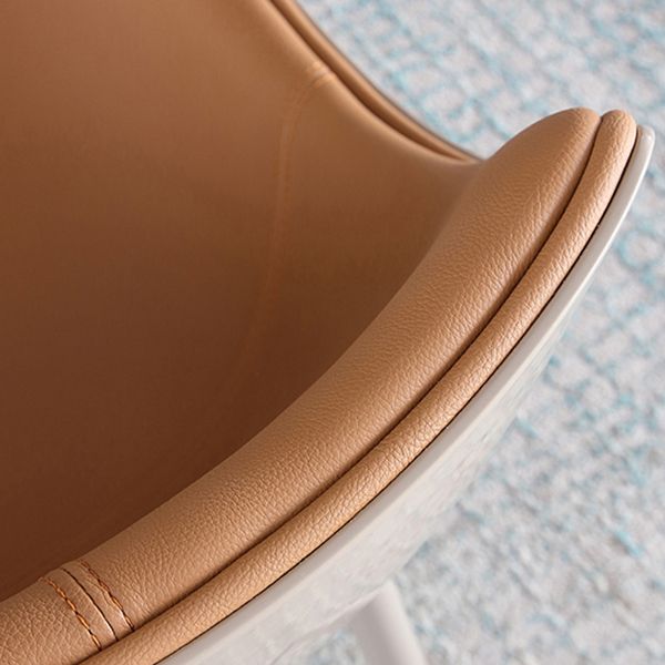 Contemporary Indoor Faux Leather Armless Upholstered Parsons Dining Chair Clearhalo 'Dining Chairs' 'Dining Tables & Seating' 'dining_chair' 'furn' 'furn_dining_chair' 'Furniture' 'Kitchen & Dining Furniture' 1200x1200_0f10677b-c8c3-4b59-aec5-a66d75e315f0