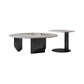 Modern Coffee Table Slate Round Nesting Coffee Table Set with Black Legs Clearhalo 'Coffee & Accent Tables' 'Coffee Tables' 'coffee_tables' 'furn' 'furn_coffee_tables' 'Furniture' 'Living Room Furniture' 1200x1200_0f12fa67-acf4-4578-9f51-d2d22ff5dfd3