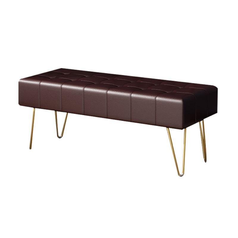 Glam Seating Bench 15.75 Inch Wide Cushioned Bench for Bedroom Clearhalo 'Benches' 'Chairs & Seating' 'furn' 'furn_benches' 'Furniture' 'Living Room Furniture' 1200x1200_0f13d9c4-0692-49ec-827b-c99850d523e1
