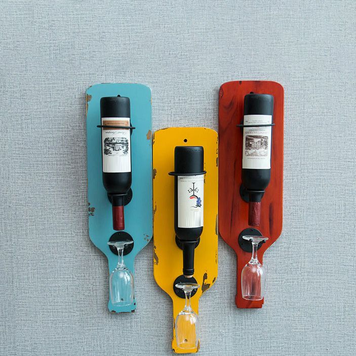 Metal Wall Mounted Wine Bottle & Glass Rack Industrial Wine Rack Clearhalo 'furn' 'furn_wine_racks' 'Furniture' 'Kitchen & Dining Furniture' 'Wine Racks' 'wine_racks' 1200x1200_0f16fde6-d529-4b18-8f4c-eedc7378483d