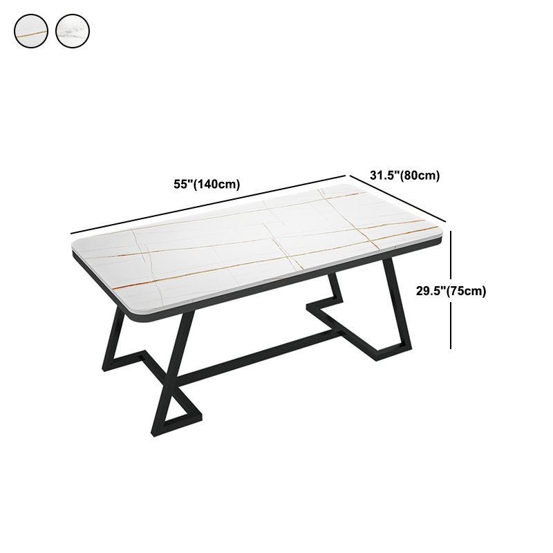 Modern 1/2/5/7 Pieces Dining Set White Stone Top Dining Furniture Clearhalo 'Dining Room Sets' 'Dining Tables & Seating' 'dining_room_set' 'furn' 'furn_dining_room_set' 'Furniture' 'Kitchen & Dining Furniture' 1200x1200_0f17b180-0462-4d75-84fa-eeb3c57a985f