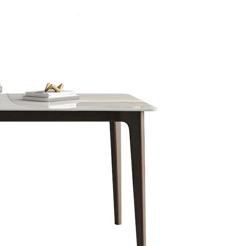 4 Brown Finnish Legs Dinner Table Mid-Century Modern Rectangle Dining Table Clearhalo 'Dining Tables & Seating' 'Dining Tables' 'dining_table' 'furn' 'furn_dining_table' 'Furniture' 'furniture_dining_table' 'Kitchen & Dining Furniture' 'kitchen' 'kitchen_dining_table' 1200x1200_0f17c7b2-cca1-427b-a40a-28ebdeebce93