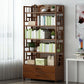 Closed Back Standard Bookshelf Engineered Wood Bookcase with Rectangular Shelves