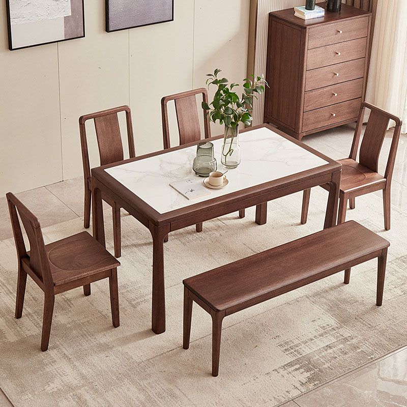 Sintered Stone Top Table Rectangle Dining Table for Dining Room Clearhalo 'Dining Tables & Seating' 'Dining Tables' 'dining_table' 'furn' 'furn_dining_table' 'Furniture' 'Kitchen & Dining Furniture' 1200x1200_0f1b290e-a4e1-45e9-88bc-546a3674e72b