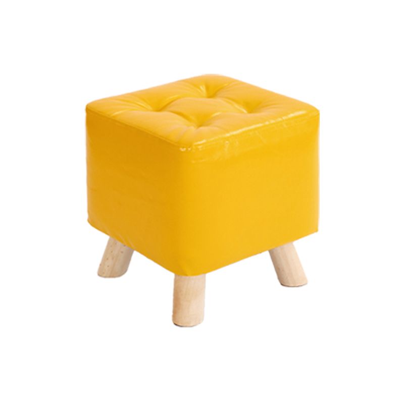 Modern Style Standard Square Leather Standard for Living Room Clearhalo 'furn' 'furn_ottomans_poufs' 'Furniture' 'Living Room Furniture' 'Ottomans & Poufs' 'ottomans_poufs' 1200x1200_0f1cecf4-6e6a-4dd4-b4b7-6732c05c8c21