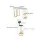 Contemporary Counter Height Pub Set 1/3/5 Pcs Bar Table and Stools with Metal Frame