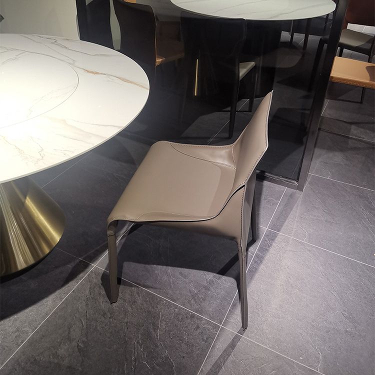 Modern Dining Chairs Armless Chairs for Kitchen with Metal Legs Clearhalo 'Dining Chairs' 'Dining Tables & Seating' 'dining_chair' 'furn' 'furn_dining_chair' 'Furniture' 'furniture_dining_chair' 'Kitchen & Dining Furniture' 1200x1200_0f21a2ff-fe3d-4b38-8087-035d55b0cdda