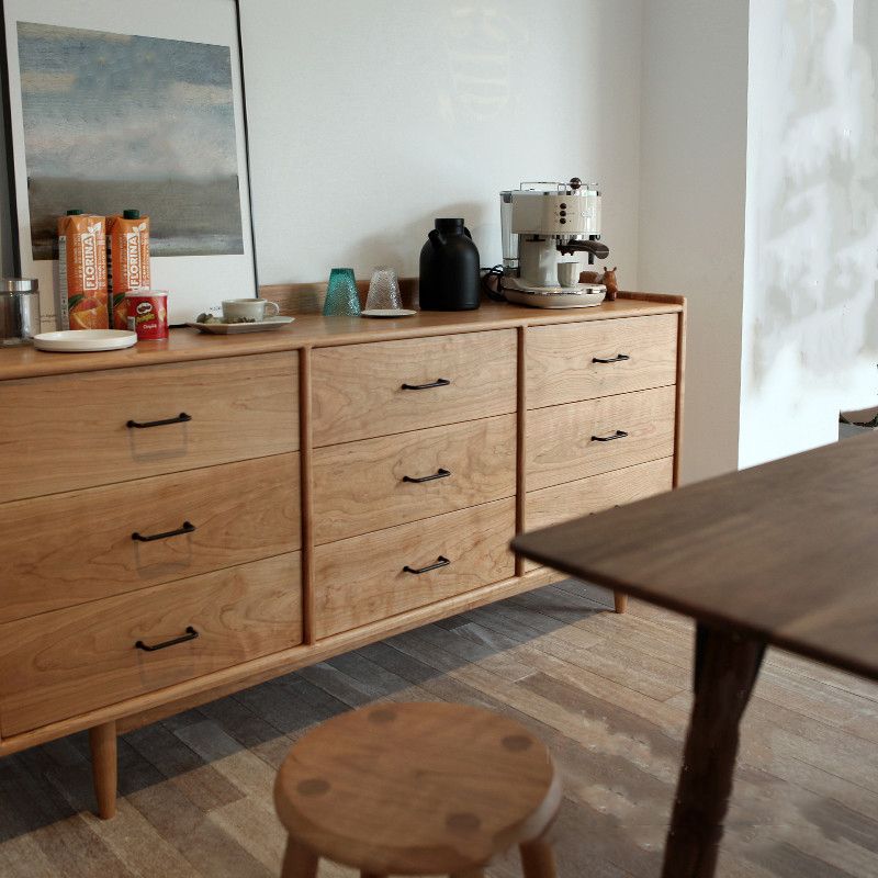 Modern Chest Rectangle Solid Wood 9 - Drawer Straight Legs Accent Chest Clearhalo 'Cabinets & Chests' 'cabinets_chests' 'furn' 'furn_cabinets_chests' 'Furniture' 'Living Room Furniture' 1200x1200_0f220af0-be66-4d17-9f15-36c8e21c4295