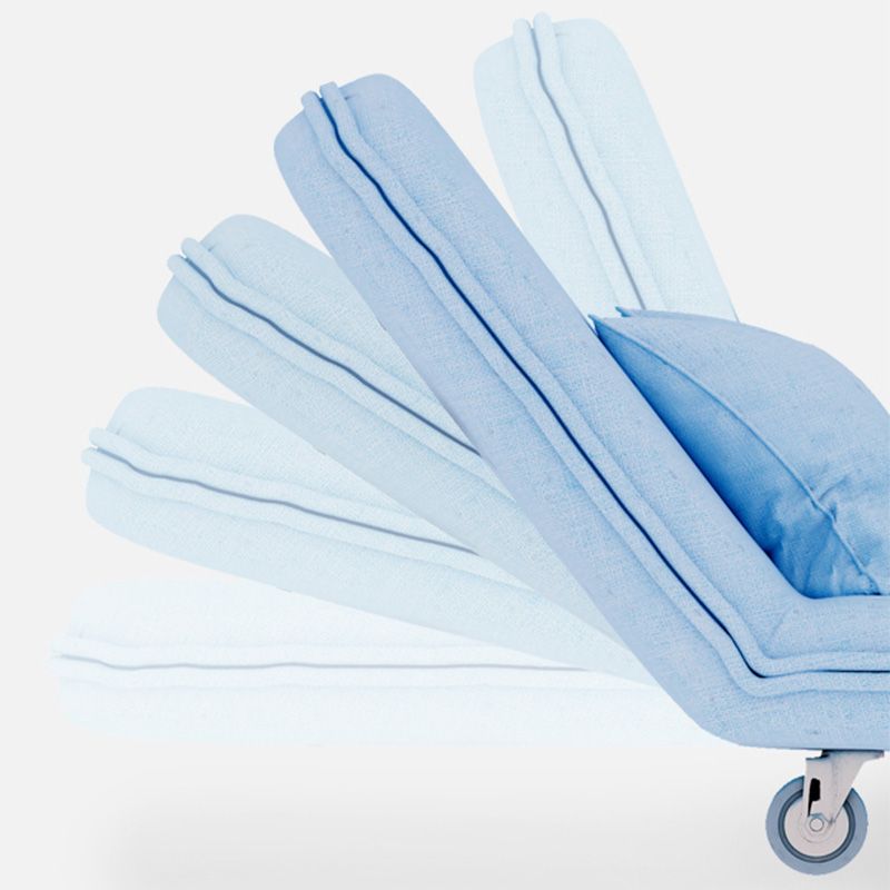 Contemporary Linen Sofa Bed with Pillow Back for Apartment and Bonus Room