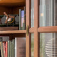 Contemporary Horizontal Standard Bookcase Closed Back Bookshelf with Door Clearhalo 'Bookcases' 'furn' 'furn_bookcases' 'Furniture' 'furniture_bookcases' 'Office Furniture' 1200x1200_0f2416f0-45d3-4487-86d2-dd6ae108a575