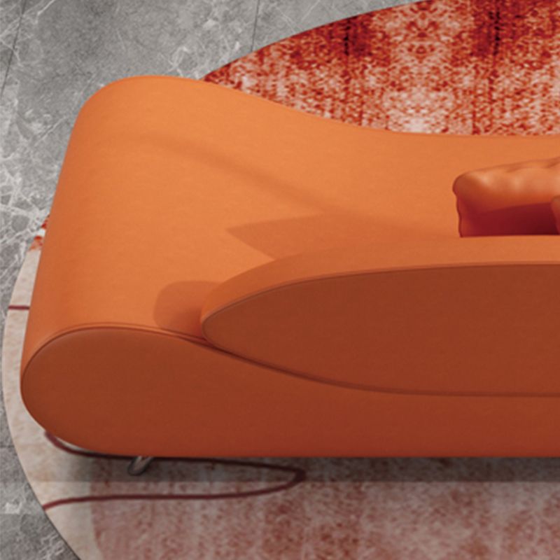 23,62 inch lang gebogen armloze bank eigentijdse bank voor woonkamer