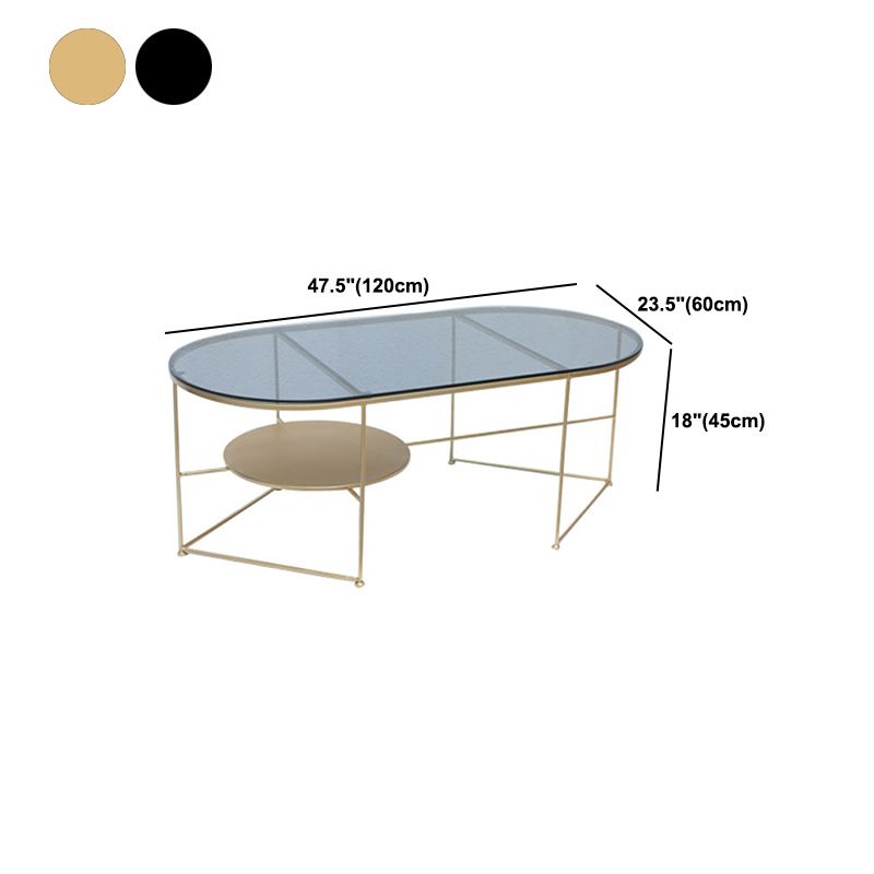 Modern X-Base Coffee Cocktail Table Glass Top Coffee Cocktail Table for Living Room Clearhalo 'Coffee & Accent Tables' 'Coffee Tables' 'coffee_tables' 'furn' 'furn_coffee_tables' 'Furniture' 'Living Room Furniture' 1200x1200_0f271b17-bebc-4cb5-bc78-8b6b31231fdb