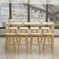 Light Brown Industrial Style Table Solid Wood Milk Tea Shop Casual Bar Table Clearhalo 'Bar Furniture' 'Bar Tables' 'bar_tables' 'furn' 'furn_bar_tables' 'Furniture' 'furniture_bar_tables' 'Kitchen & Dining Furniture' 1200x1200_0f2887c5-ffc6-4491-99e1-9082971bd9c4