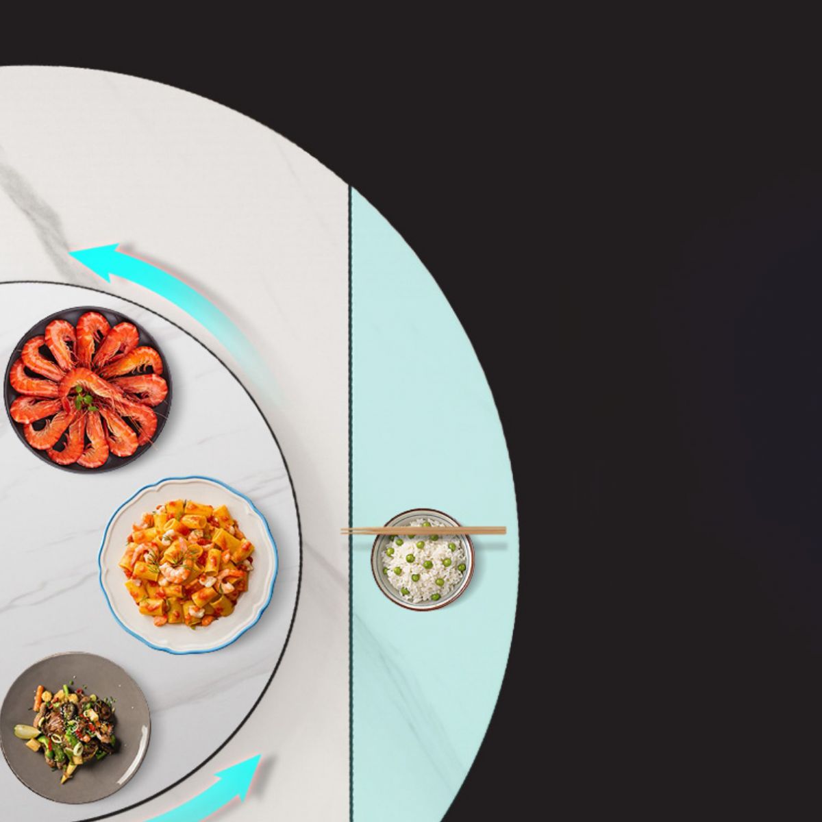 Nordic 1/4/5/6/7/9 Pieces Dining Set Stone Round Table and Leather Chairs Dinette Set Clearhalo 'Dining Room Sets' 'Dining Tables & Seating' 'dining_room_set' 'furn' 'furn_dining_room_set' 'Furniture' 'furniture_dining_room_set' 'Kitchen & Dining Furniture' 'kitchen&dining_furn' 'kitchen' 1200x1200_0f2aab21-59e5-471c-9fd6-9171ae0d0523