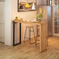 Solid Wood Bar Dining Table Industrial Bar Table with Sled Base Clearhalo 'Bar Furniture' 'Bar Tables' 'bar_tables' 'Furniture' 'furniture_bar_tables' 'Kitchen & Dining Furniture' 1200x1200_0f2ac834-220e-4525-93d3-c7f79113d048
