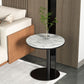 Minimalist Slate Side End Table Pedestal Side End Table for Living Room