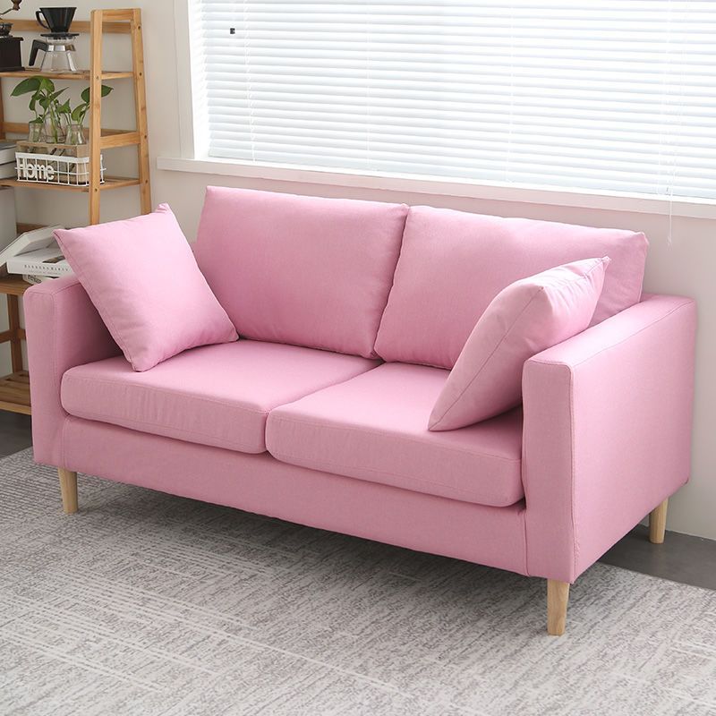 Square Arm Loveseat Polish Finish Sofa for Living Room and Home Clearhalo 'furn' 'furn_sofas' 'Furniture' 'furniture_sofas' 'kitchen' 'kitchen_sofas' 'Living Room Furniture' 'Sofa' 'sofas' 1200x1200_0f2c943f-176c-4f78-8c0a-b7c877d0bf15
