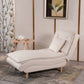 Contemporary Solid Color Upholstered Armless Chaise Lounge Couch with Storage Clearhalo 'Chairs & Seating' 'Chaise Lounge' 'chaise_lounge' 'furn' 'furn_chaise_lounge' 'Furniture' 'Living Room Furniture' 1200x1200_0f2d8f12-db55-4e2d-b621-99396222aa69