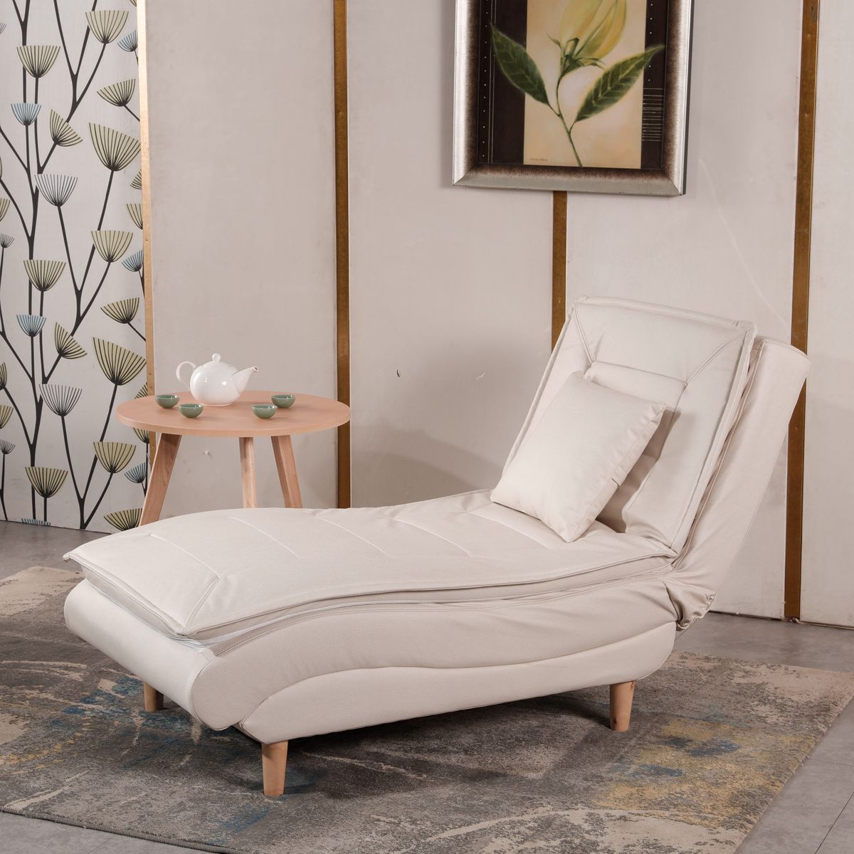 Contemporary Solid Color Upholstered Armless Chaise Lounge Couch with Storage Clearhalo 'Chairs & Seating' 'Chaise Lounge' 'chaise_lounge' 'furn' 'furn_chaise_lounge' 'Furniture' 'Living Room Furniture' 1200x1200_0f2d8f12-db55-4e2d-b621-99396222aa69