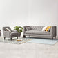 Tufted Fabric Sofa with Tuxedo Arm in Gray Contemporary Style Clearhalo 'furn' 'furn_sofas' 'Furniture' 'Living Room Furniture' 'Sofa' 'sofas' 1200x1200_0f308c36-d824-4f33-b10a-f4b45939e56a