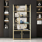 12"W 79"H Bookshelf Glam Style Open Back Bookcase for Study Room Home Office Clearhalo 'Bookcases' 'furn' 'furn_bookcases' 'Furniture' 'furniture_bookcases' 'kitchen' 'kitchen_bookcases' 'Living Room Furniture' 'Office Furniture' 1200x1200_0f30a790-5105-47ab-b8a5-7561f548d7a9