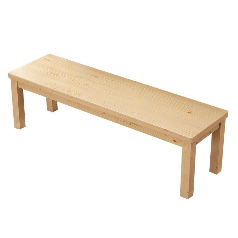 11.8" Wide Contemporary Seating Bench Solid Wood Bench with Squared Legs Clearhalo 'Benches' 'Chairs & Seating' 'furn' 'furn_benches' 'Furniture' 'Living Room Furniture' 1200x1200_0f31674c-48f9-4364-9848-5f21cdb4d35f