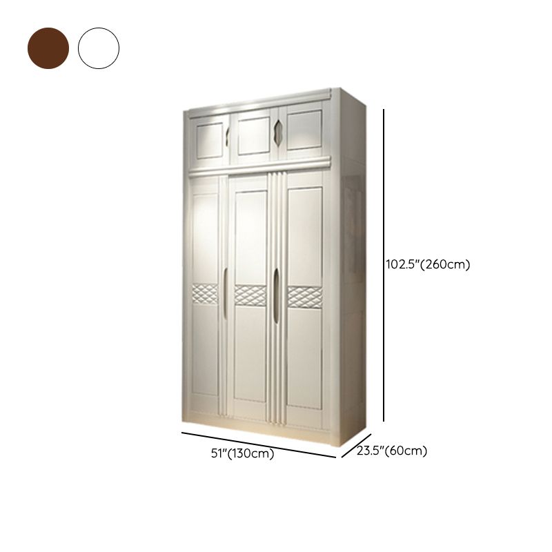 French Country Style Ward Armoire Wooden Wardrobe for Bedroom Clearhalo 'Armoires & Wardrobes' 'armoires_wardrobes' 'Bedroom Furniture' 'furn' 'furn_armoires_wardrobes' 'Furniture' 1200x1200_0f3260dd-6c06-4cec-8863-07cdbac5f450