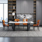 Modern Iron Dinette Set 1/2/5/7 Pieces Rectangle White Sintered Stone Top Dining Table Set Clearhalo 'Dining Room Sets' 'Dining Tables & Seating' 'dining_room_set' 'furn' 'furn_dining_room_set' 'Furniture' 'furniture_dining_room_set' 'Kitchen & Dining Furniture' 1200x1200_0f34d760-b31a-4a8b-b240-c0d9a2d44b58