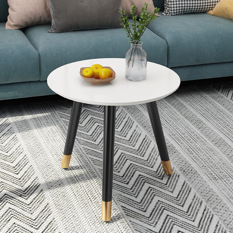 Ensemble de table basse contemporaine sans table basse en bois à 3 pieds pénibles