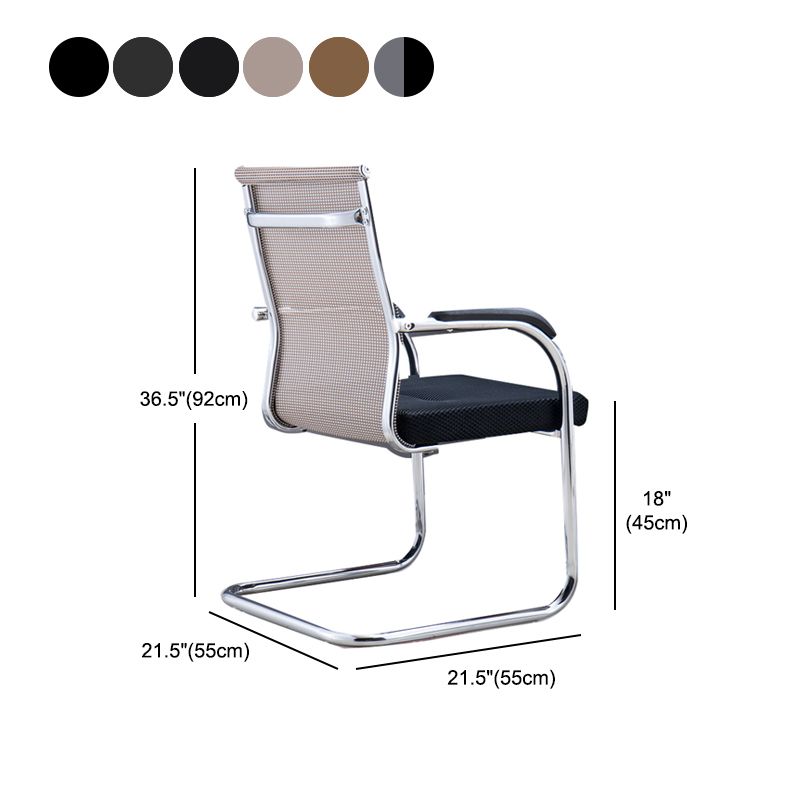 Moderne bureaustoel Mid en High Back met ademende AirGrid Seat Conference Chair