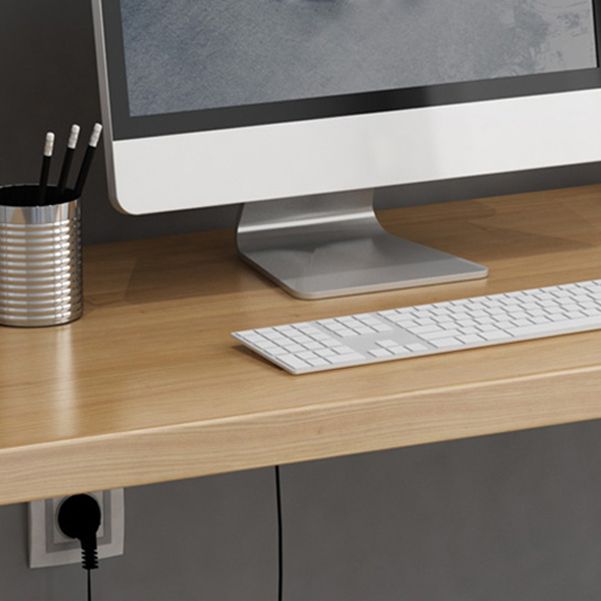 Contemporary Rectangular Writing Desk Pine Solid Wood Office Desk Clearhalo 'Furniture' 'furniture_office_desk' 'Office Desks' 'Office Furniture' 'office_desk' 1200x1200_0f377397-5e87-4280-a2d1-eaece7382895