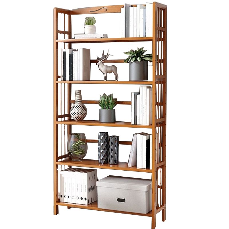 Estante de bambú vertical moderno Etagere Espresso estantería para dormitorio