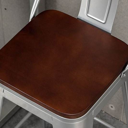 Industrial Style Metal Bar-stool Square Seat Counter Stool for Kitchen Bar Clearhalo 'Bar Furniture' 'Bar Stools' 'bar_stools' 'furn' 'furn_bar_stools' 'furniture_bar_stools' 'Kitchen & Dining Furniture' 'kitchen&dining_furn' 'kitchen' 'kitchen_furn' Furniture' 1200x1200_0f39d01b-74be-4cd5-bd53-d4ac9e6a0236