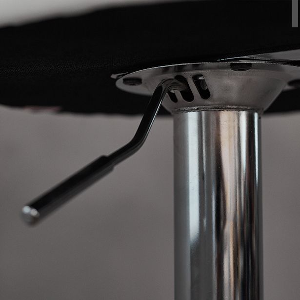 Taburete de bar con patas de metal para interiores, altura ajustable, con reposapiés