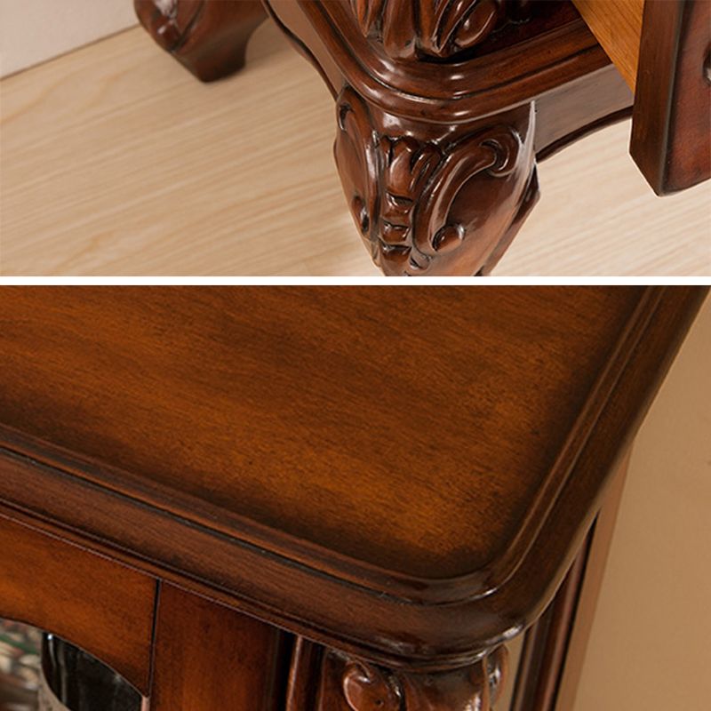 Traditional Curio Cabinet Birch Hutch Cabinet with Doors for Living Room Clearhalo 'Display & China Cabinets' 'display_china_cabinets' 'furn' 'furn_display_china_cabinets' 'Furniture' 'Kitchen & Dining Furniture' 1200x1200_0f3a2f54-f633-43f1-9699-a9cb6fb71be3