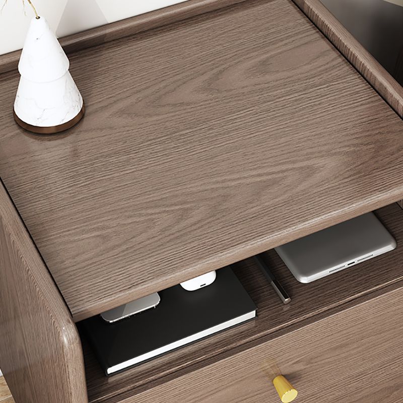 2 Drawers Night Table 1 Shelf Solid Wood Nightstand With Legs ,20.9" Tall Clearhalo 'Bedroom Furniture' 'furn' 'furn_night_stand' 'Furniture' 'night_stand' 'Nightstands' 1200x1200_0f3e71d1-9762-4d3a-8f17-331bd8575e5b