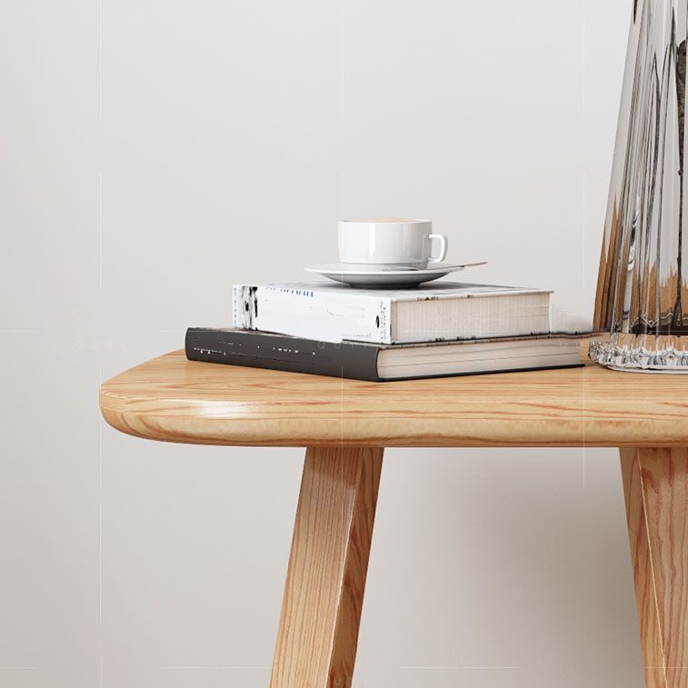 Mesa lateral superior cuadrada de madera sólida 19.7 "de altura Resumen de la mesa de la base de la altura