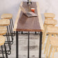 Rectangular Bar-height Table Wood Top Pub Table with Black Base Clearhalo 'Bar Furniture' 'Bar Tables' 'bar_tables' 'furn' 'furn_bar_tables' 'Furniture' 'Kitchen & Dining Furniture' 1200x1200_0f3f8e6e-aa38-4d1b-8f95-ff5060d3cbc8