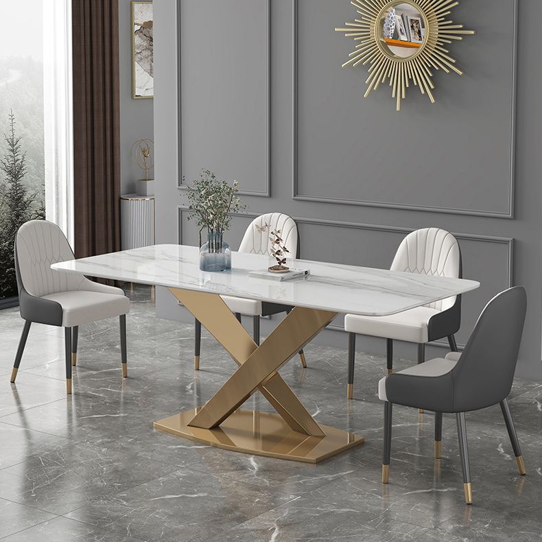 Modern Sintered Stone Dining¬†Room¬†Set with Rectangle Table and Gold LegsDining Table Furniture Clearhalo 'Dining Room Sets' 'Dining Tables & Seating' 'dining_room_set' 'furn' 'furn_dining_room_set' 'Furniture' 'furniture_dining_room_set' 'Kitchen & Dining Furniture' 'kitchen&dining_furn' 'kitchen' 1200x1200_0f3fc673-30b4-4daf-a4b5-8360ca30ca2b