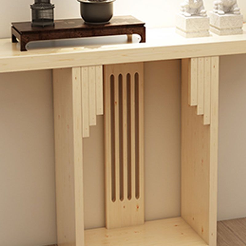Tavolo della console del rettangolo di pino Mid-secolo moderno da 12 "W tavolo accento per Hall